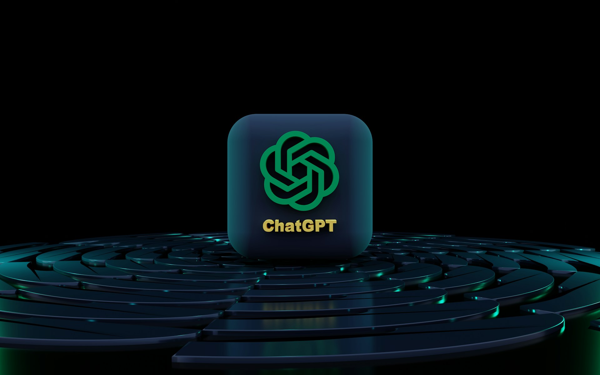A graphic of the ChatGPT logo